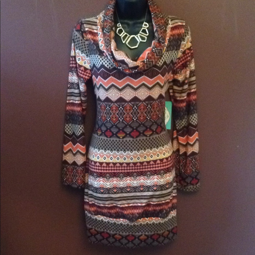 Filly Flair Cowl Neck Sweater Dress